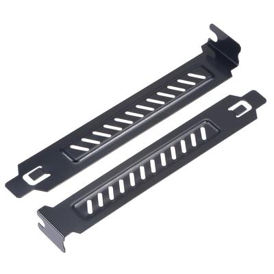 PCI Slot Covers with Screws for PC Case Airflow and Dustproof Black 5pcs - 121 x 22 x 12 mm