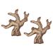 2pcs Ceramic Tree Branch #1 Artificial Trunk Succulent Flowerpot Micro Landscape - Brown