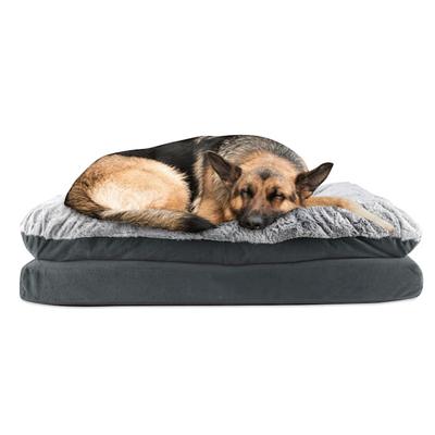 Canine Creations Charcoal Rectangle Dog Bed, 45" L X 36" W X 10" H