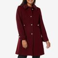 Kate Spade Jackets & Coats | Kate Spade New York Burgundy Peacoat Sherpa Trim | Color: Purple/Red | Size: M