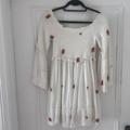 Free People Dresses | Free People Off The Shoulder Summer Dress Size Small | Color: Red/White | Size: S