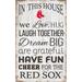 Boston Red Sox 11'' x 19'' Team In This House Sign