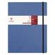 Clairefontaine 794464C - Notizbuch My.Essential Age Bag, Format B5 (19x25 cm), mit Fadenbindung, 96 Blatt nummeriert, liniert, Papier elfenbein 90g, Blau, 1 Stück