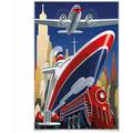 W+g I Wizard+genius - Poster xxl Aéroport Yacht Train Terminal Car affiche murale 115x175 cm