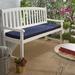 Birch Lane™ Indoor/Outdoor Sunbrella Bench Cushion in Blue | 2 H x 57 W in | Wayfair 2F85270A3C5943BB9C660012E7005059