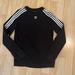 Adidas Tops | Adidas Trefoil Logo Striped Sweatshirt | Color: Black/White | Size: M