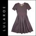 Lularoe Dresses | Lularoe Amalia Woman Short Sleeve Fit & Flare Dress Size Small New | Color: Red | Size: S