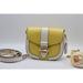 Coach Bags | Coach Georgie Saddle Bag | Color: White/Yellow | Size: Os