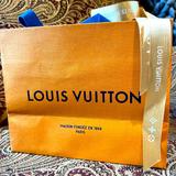 Louis Vuitton Bags | Louis Vuitton Shopping Bag With Extra 3 Feet Of Louis Vuitton Gold Ribbon | Color: Orange | Size: 8.5 X 7 X 4.5