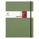 Clairefontaine 794463C - Notizbuch My.Essential Age Bag, Format B5 (19x25 cm), mit Fadenbindung, 96 Blatt nummeriert, liniert, Papier elfenbein 90g, Grün, 1 Stück