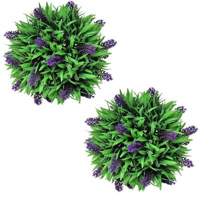Buchsbaumkugel mit Lavendel 2 Stk. Künstlich 28 cm vidaXL Image