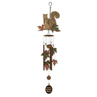 Sunset Vista Designs 058234 - Baby Squirrel Chime (92123) Lawn and Garden Wind Chimes