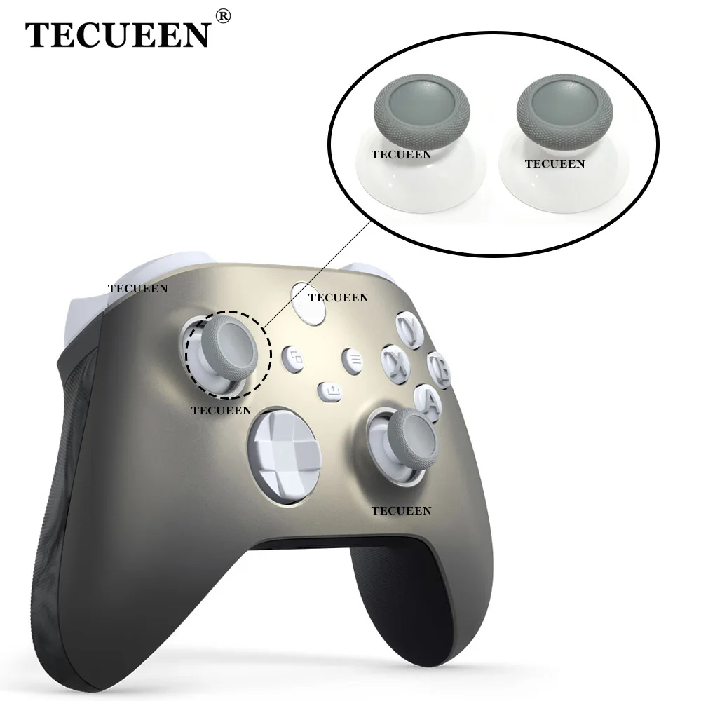 2 pièces pour manettes Xbox Series X S : Grips pour joysticks, capuchons de joysticks analogiques 3D, protections de joysticks pour le thème Lunar Shift