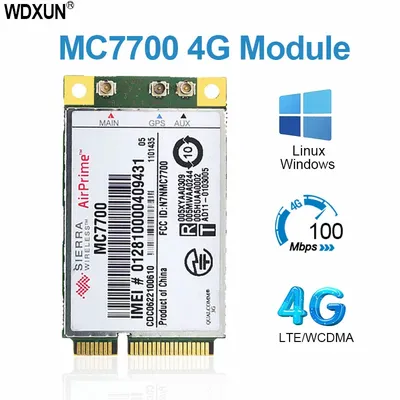 Module GPS 4G WWAN débloqué Sierra MC7700 Mini PCI Express GOBI4000 HSPA + 4G persévérance
