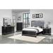 Isabelle Black 3-piece Bedroom Set with 2 Nightstands