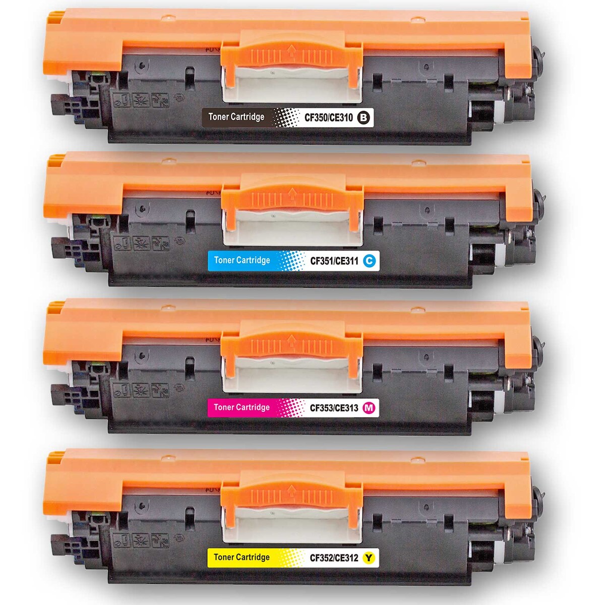 D&C 4 Tonerset für HP Color LaserJet Pro CP1023 Tonerkassette kompatibel HP126A Image