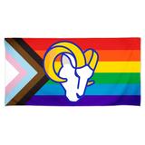 WinCraft Los Angeles Rams 30'' x 60'' Pride Spectra Beach Towel