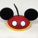 Disney Accessories | Disney Parks Mickey Mouse Red Pants Ears Tail Hat Cap One Size New | Color: Black/Red | Size: Osb
