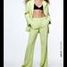 Zara Pants & Jumpsuits | Lime Green Straight Pants With Matching Blazer Zara Collection Summer | Color: Green | Size: M