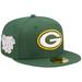 Men's New Era Green Bay Packers Super Bowl XXXI Purple Pop Sweat 59FIFTY Fitted Hat