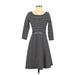 Old Navy Casual Dress - A-Line: Black Print Dresses - Women's Size Small