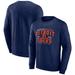 Men's Fanatics Branded Heathered Navy Detroit Tigers Classic Move Pullover Sweatshirt