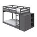 Ridinger Standard Bunk Bed by Isabelle & Max™ Wood in Brown/Gray | 54 H x 44 W x 93 D in | Wayfair D56B79350F3249759DB081CC91CA9036