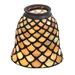 "4""W Tiffany Fishscale Fan Light Shade - Meyda Lighting 27470"