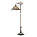 "59"" High Tiffany Rosebush Bridge Arm Floor Lamp - Meyda Lighting 65831"