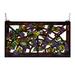 "22""W X 12""H Tiffany Grape Arbor Stained Glass Window - Meyda Lighting 78088"