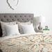 East Urban Home Feather Roll Duvet Cover Set Microfiber in Gray/Orange/White | Twin/Twin XL | Wayfair EUNH5639 33411067