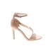 Jessica Simpson Heels: Tan Solid Shoes - Size 8 1/2