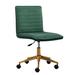 Everly Quinn Auctin Office Task Chair Upholstered in Green | 34 H x 22 W x 22 D in | Wayfair A86CD763E5D84C2D9FF4EF6FC54023F3