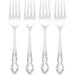 Canora Grey Dover Fine Flatware Salad Forks, Set Of 4, 18/10 Stainless Steel, Silverware Set, Dishwasher Safe Stainless Steel in Gray | Wayfair