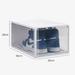 Rebrilliant 4 Pair Stackable Shoe Storage Box Plastic in White | 7.87 H x 10.23 W x 14.96 D in | Wayfair 6894911165A04E38BD9C894D8781D87D