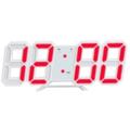 Orren Ellis 3D LED Wall Clock Glass/Plastic in Black/Blue/Green | 3.1 H x 8.9 W x 1.2 D in | Wayfair C19199512EC24B3B8B00D6B991343EC6