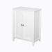 Red Barrel Studio® 2 - Door Accent Cabinet Wood in Brown/White | 31.5 H x 23.62 W x 11.81 D in | Wayfair E9A5F01BA49E414682BE3B62D5ADD552