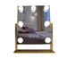 Everly Quinn Lighted Dresser Mirror Metal | 14.38 H x 12 W x 4 D in | Wayfair 39575FBAB1B144C28F5A602AF84A312D