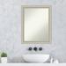 Latitude Run® Romano Wood Bathroom Vanity Non-Beveled Wall Mirror Wood in Brown | 27.75 H x 21.75 W x 0.75 D in | Wayfair