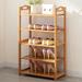 Red Barrel Studio® Simple Dustproof Bamboo Household 10 Pair Shoe Rack Bamboo | 34.25 H x 19.68 W x 9.84 D in | Wayfair