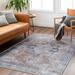 Diogo 6'7" x 9' Traditional Natural Gray/Ink/Gray/Multi Brown/Nutmeg/Medium Brown/Ink Blue/Tan/Medium Gray/White/Light Gray/Charcoal/Pale Blue/Denim/Dark Brown/Teal Washable Area Rug - Hauteloom