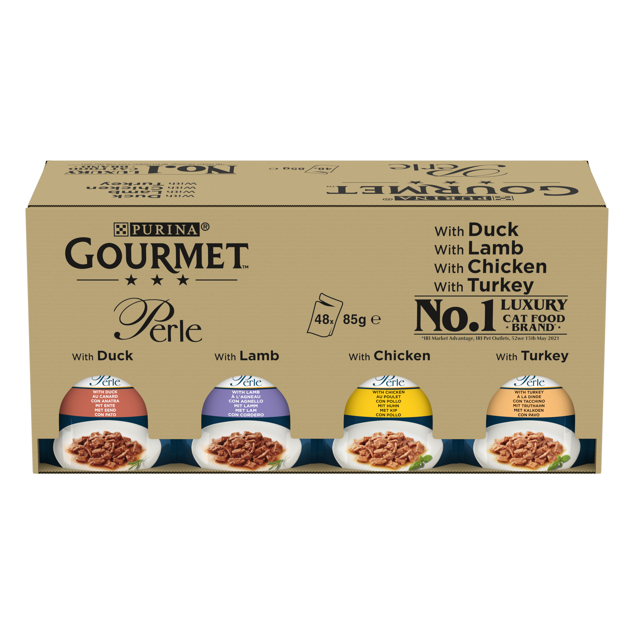 96x85g Chef's Collection Pouches Gourmet Perle Wet Cat Food