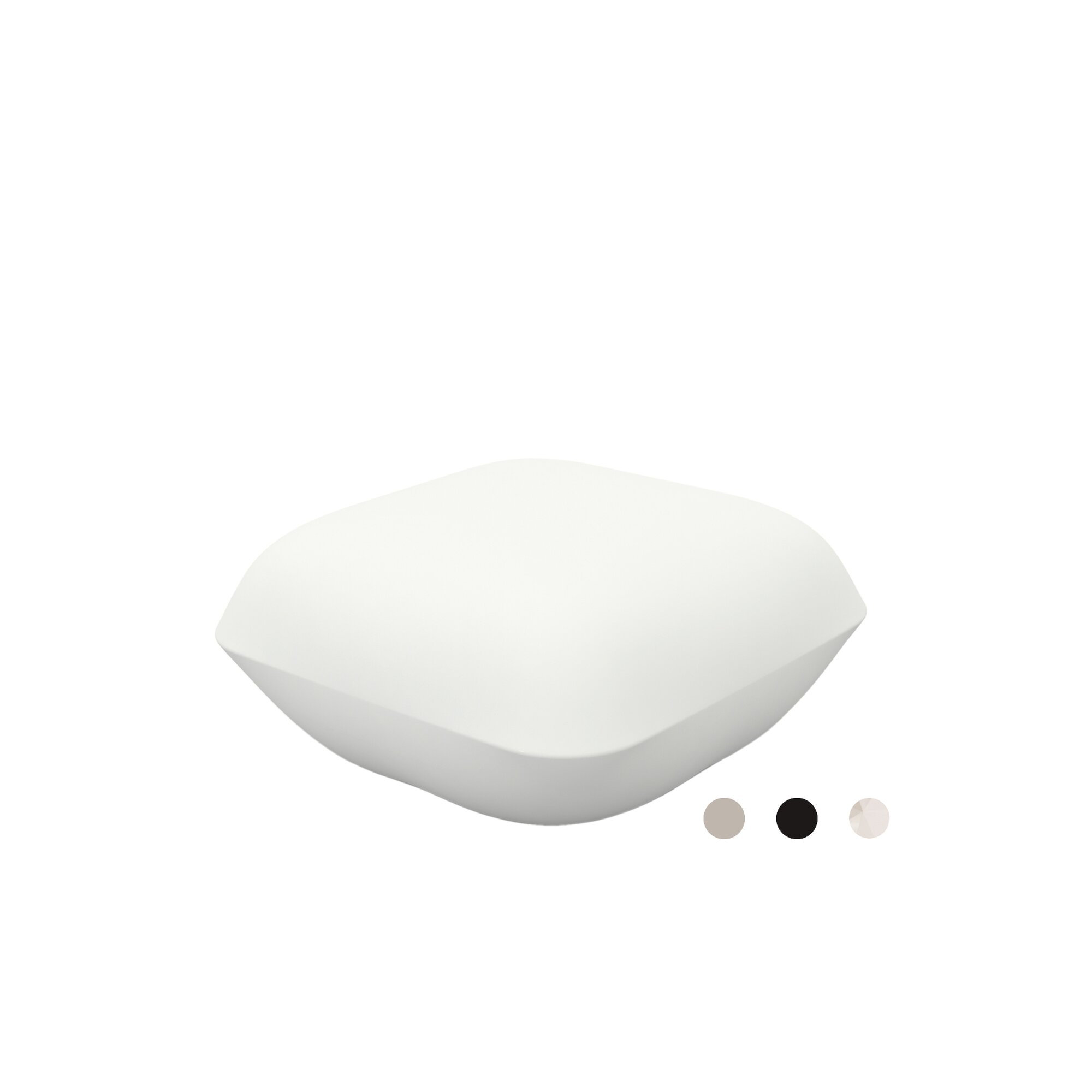 Vondom »PILLOW« Outdoor Lounge Hocker Ecru / Basic Matt