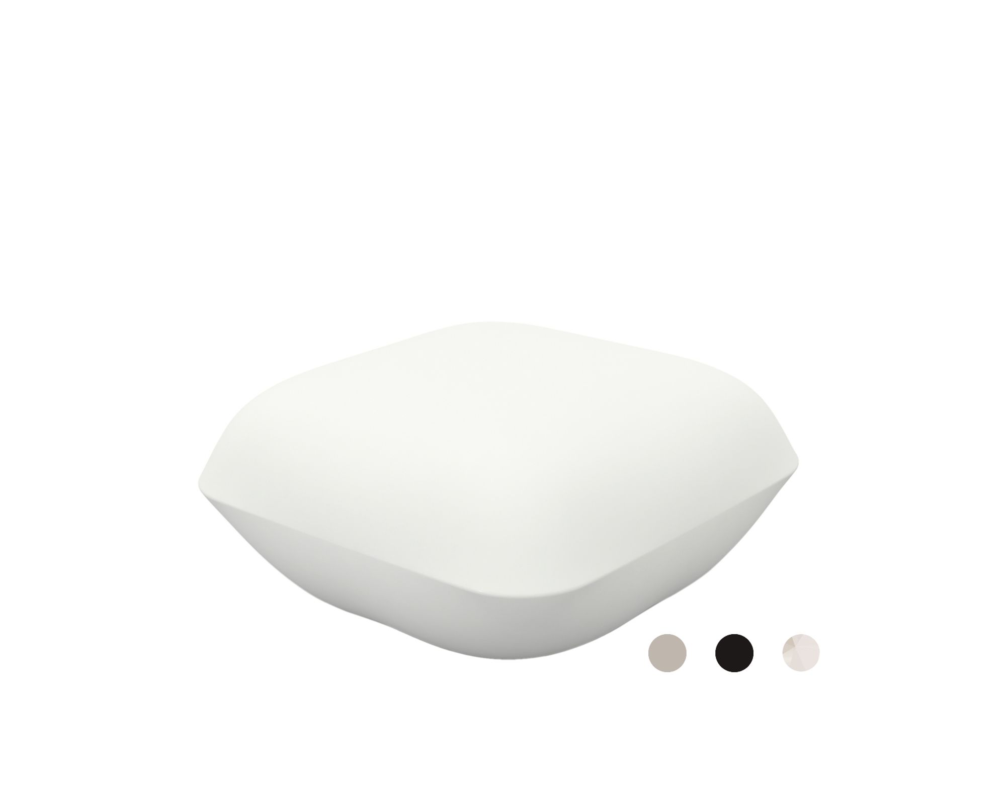 Vondom »PILLOW« Outdoor Lounge Hocker White / Lackiert Hochglanz