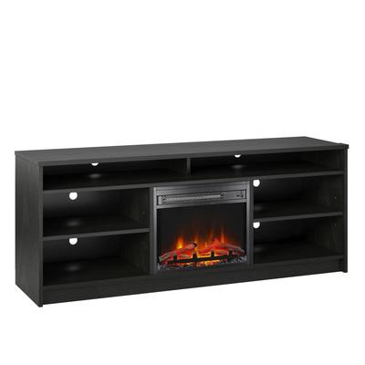 Ameriwood Home Hickory Hill 65" TV Stand with Electric Fireplace