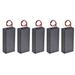 Battery Case Storage Box 2 Slots x 3.7V 2-Wire Lead for 2 x 18650 Battery 5Pcs - Black