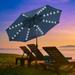 Zenova 10FT Solar Power LED Lights Patio Umbrella