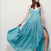 Free People Dresses | Free People Cosmico Maxi Dress S | Color: Blue/Green | Size: S