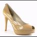 Michael Kors Shoes | Michael Kors Peep-Toe Shoes | Color: Tan | Size: 7.5