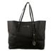 Michael Kors Bags | Black Leather Michael Kors Tote Bag With Gold-Toned Accents And Flat Handles. | Color: Black/Gold | Size: Os